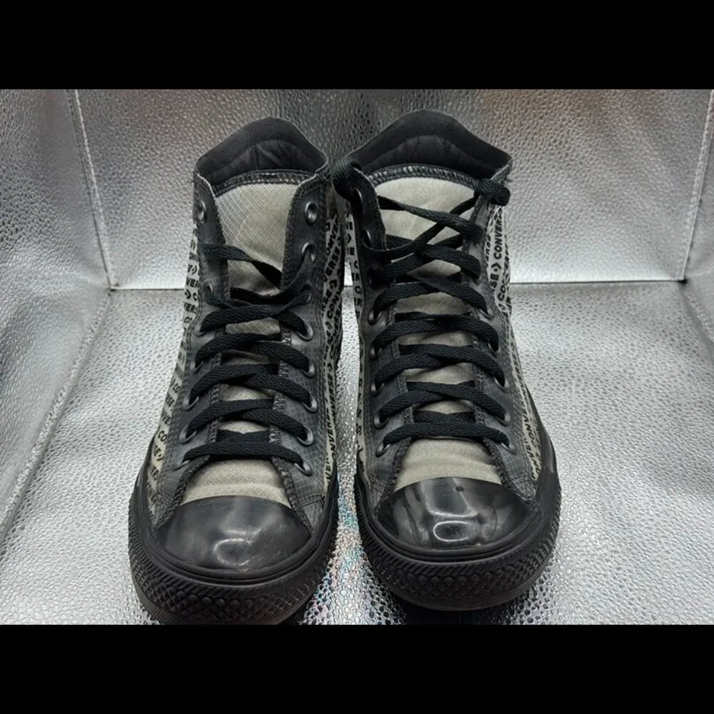 Size 8 - Converse Chuck Taylor All Star High Translucent‎ Black Sneakers 65668C - Picture 4 of 11